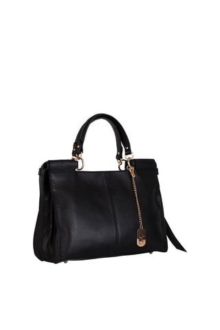 Borsa a mano in pelle Serena - Nero