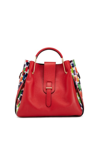Sac à main en cuir Anna Signature \#016 - Anna Morellini - Rouge