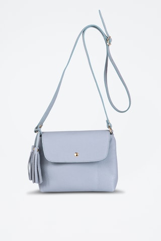 Sac bandoulière en cuir Bagni - Ciel