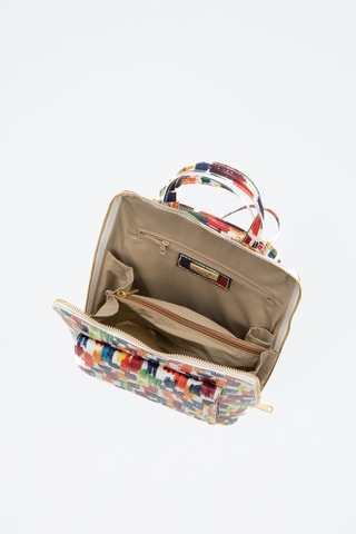 Sac à dos en cuir Antonella - Anna Morellini - Blanc