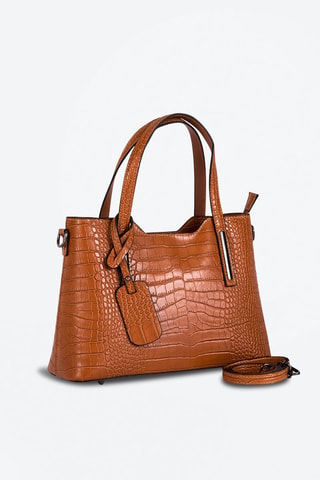 Sac à main en cuir Acco - Camel