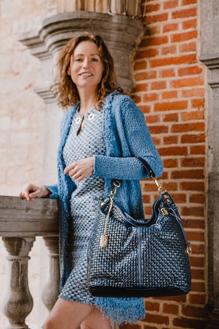 Cabas en cuir Spring Summer 2026 - Bleu