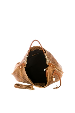 Cabas en cuir Spring Summer 2026 - Marron