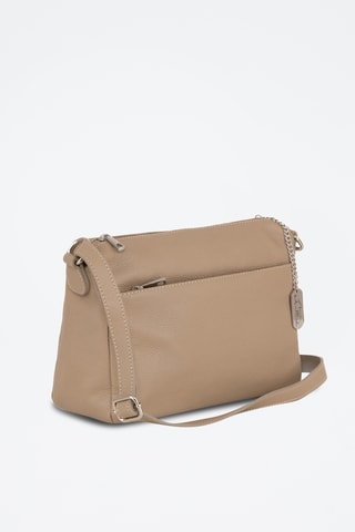 Sac bandoulière en cuir Orlanda - Anna Morellini - Taupe
