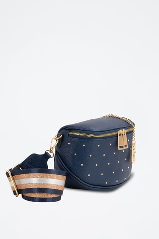 Sac bandoulière en cuir Spring Summer 2026 - Bleu marine