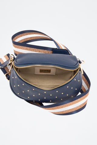 Sac bandoulière en cuir Spring Summer 2026 - Bleu marine