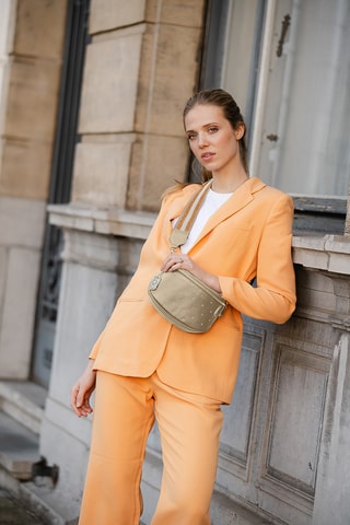 Sac bandoulière en cuir Spring Summer 2026 - Argenté