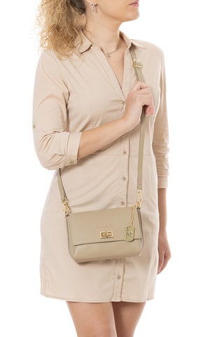 Sac bandoulière en cuir Spring Summer 2026 - Taupe
