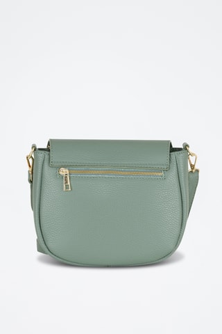 Sac bandoulière en cuir Iseppa - Vert clair
