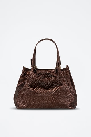 Sac porté épaule en cuir Spring Summer 2026 - Orange