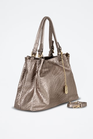 Sac porté épaule en cuir Spring Summer 2026 - Gris
