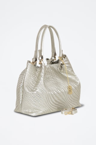 Sac porté épaule en cuir Spring Summer 2026 - Argenté