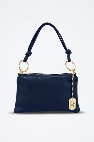 Sac à main en cuir Erenza - Bleu marine