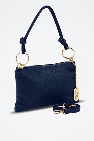 Sac à main en cuir Erenza - Bleu marine