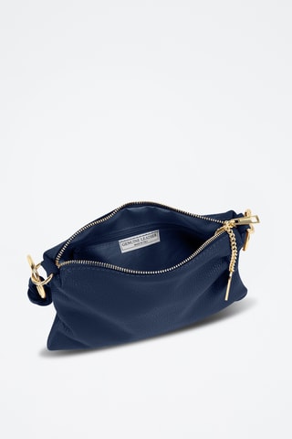 Sac à main en cuir Erenza - Bleu marine