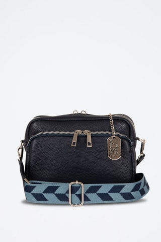 Sac bandoulière en cuir Erminia - Anna Morellini - Bleu foncé