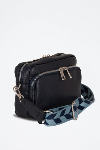 Sac bandoulière en cuir Erminia - Anna Morellini - Bleu foncé