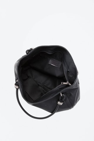 Sac porté épaule en cuir Merula - Noir