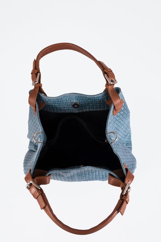 Sac à main en cuir Fosdinovo - Anna Morellini - Bleu