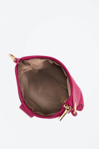 Sac bandoulière en cuir Erica - Fuchsia