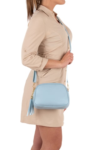 Sac bandoulière en cuir Monte Sparagio - Doré rose - Anna Morellini - Ciel