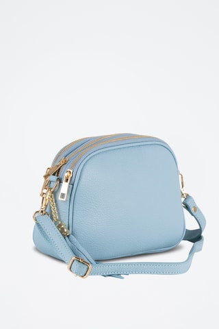 Sac bandoulière en cuir Monte Sparagio - Doré rose - Anna Morellini - Ciel