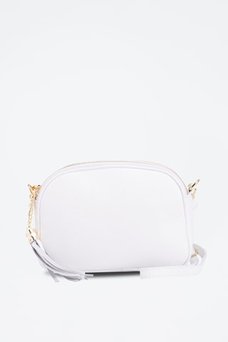 Sac bandoulière en cuir Monte Sparagio - Doré rose - Anna Morellini - Blanc