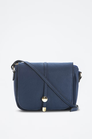 Sac bandoulière en cuir Monte Avella - Beige - Anna Morellini - Bleu