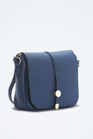 Sac bandoulière en cuir Monte Avella - Beige - Anna Morellini - Bleu