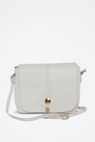 Sac bandoulière en cuir Monte Avella - Beige - Anna Morellini - Blanc