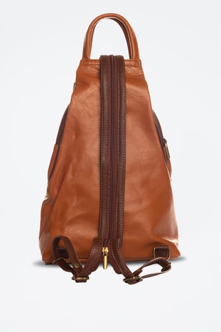 Sac à dos en cuir Novara - Marron
