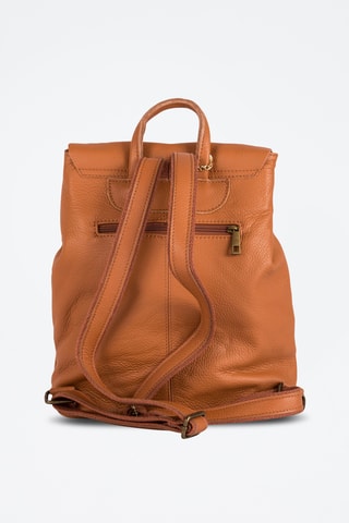 Sac à dos en cuir Montichiari - Marron