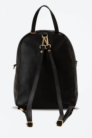 Sac à dos en cuir Zeolla - Noir
