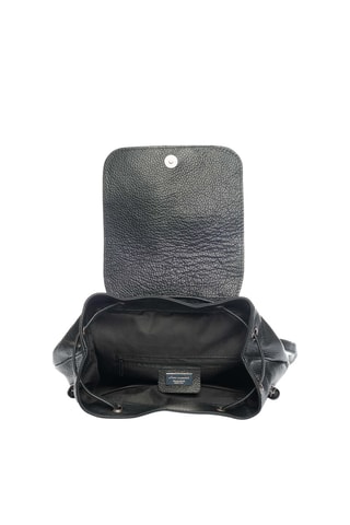Sac à dos en cuir Spring Summer 2026 - Noir