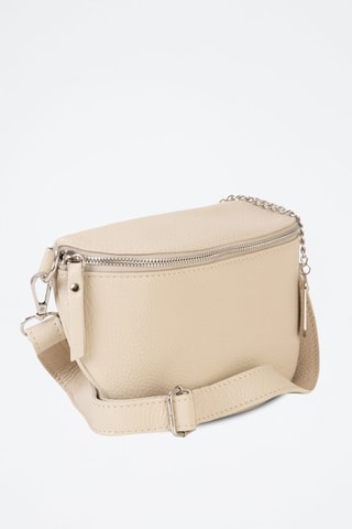 Sac banane en cuir Berenice - Beige