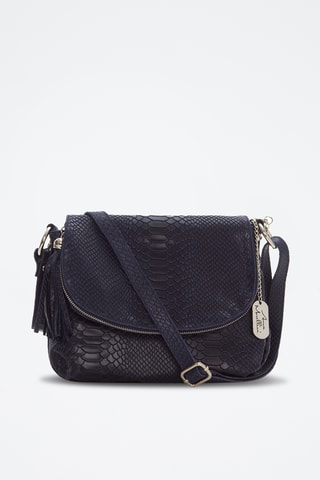 Sac bandoulière en cuir Spring Summer 2026 - Bleu marine