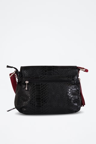 Sac bandoulière en cuir Spring Summer 2026 - Noir et rouge
