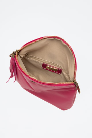 Sac bandoulière en cuir Alice - Fuchsia