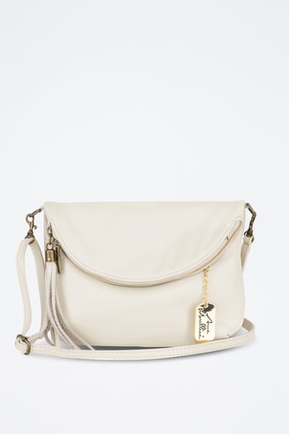 Sac bandoulière en cuir Alice - Beige