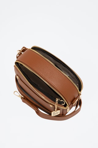 Sac bandoulière en cuir Spring Summer 2026 - Marron