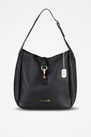 Sac porté épaule en cuir Spring Summer 2026 - Noir