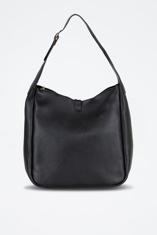 Sac porté épaule en cuir Spring Summer 2026 - Noir