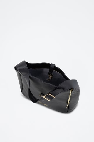 Sac porté épaule en cuir Spring Summer 2026 - Noir