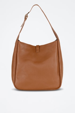 Sac porté épaule en cuir Spring Summer 2026 - Marron