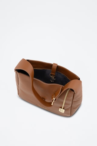 Sac porté épaule en cuir Spring Summer 2026 - Marron