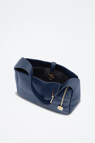 Sac porté épaule en cuir Spring Summer 2026 - Bleu marine