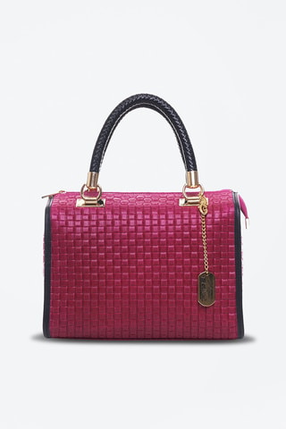 Sac à main en cuir Viola - Fuchsia