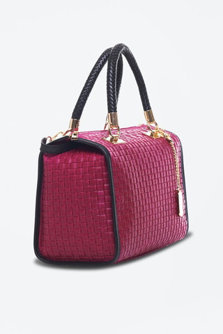 Sac à main en cuir Viola - Fuchsia