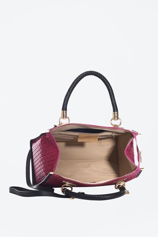 Sac à main en cuir Viola - Fuchsia
