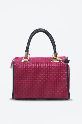 Sac à main en cuir Viola - Fuchsia